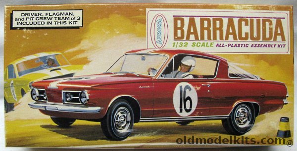 Aurora 1/32 1965 Plymouth Barracuda, 667-100 plastic model kit